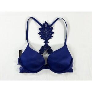 Victoria's Secret Royal Blue Lace Back Push-Up Bra